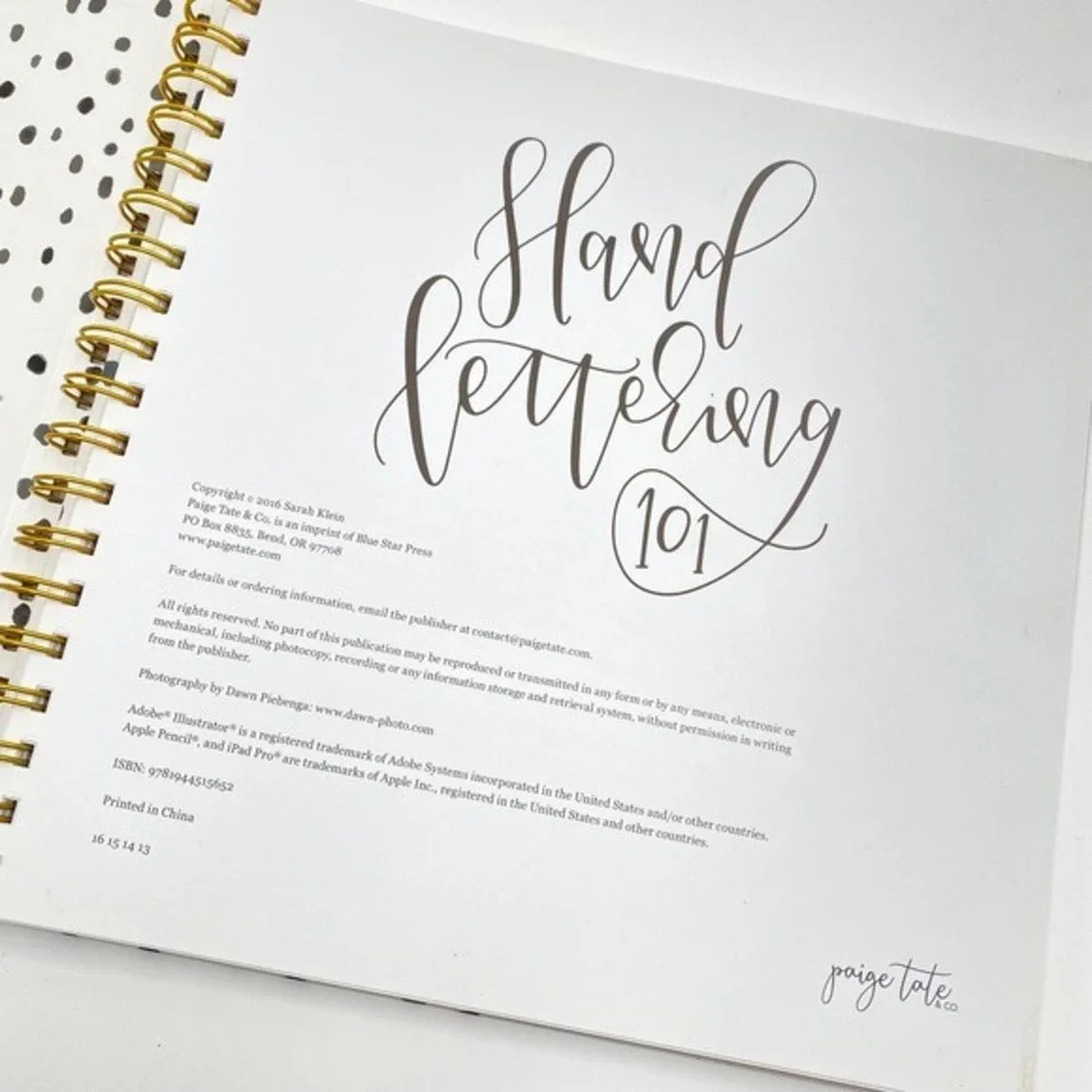 Hand Lettering 101 An Introduction to the Art of Creative‎ Lettering Workbook